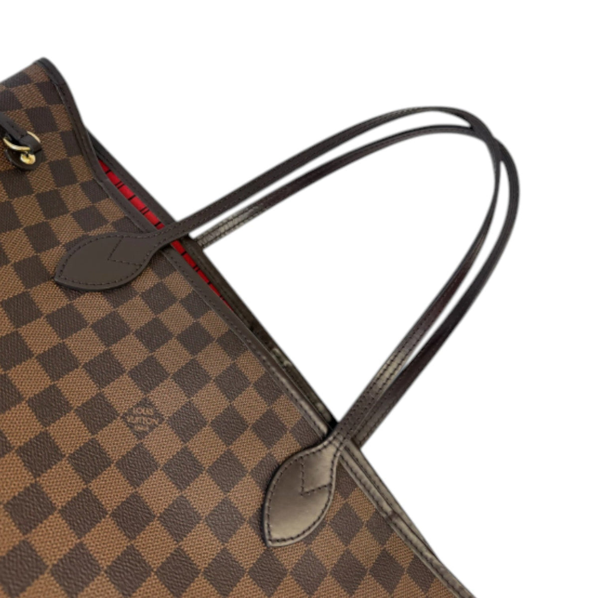 Louis-Vuitton Neverfull MM Damier Ebene Brown GHW