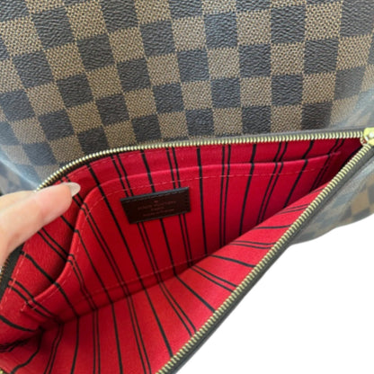 Louis-Vuitton Neverfull MM Damier Ebene Brown GHW