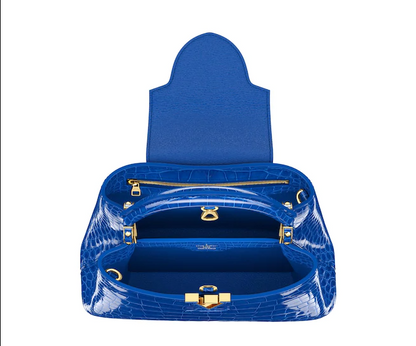 LV Capucines BB Crocodilien Brillant Ocean Blue