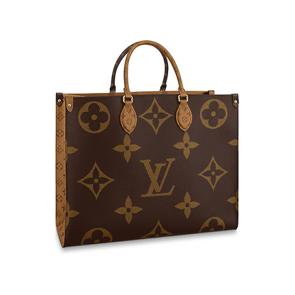 LV Onthego Monogram Canvas &amp; Monogram Reverse Canvas GM