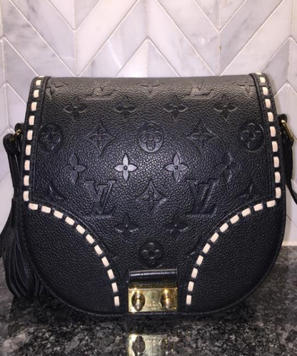 Louis Vuitton Junot Monogram Empreinte Leather Noir