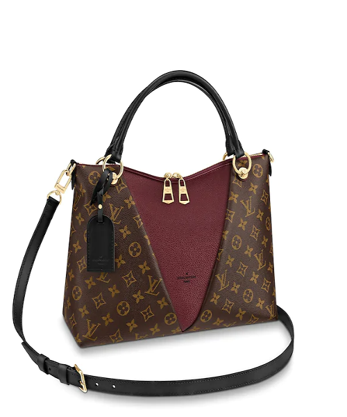 Louis Vuitton V Tote MM Monogram Bordeaux