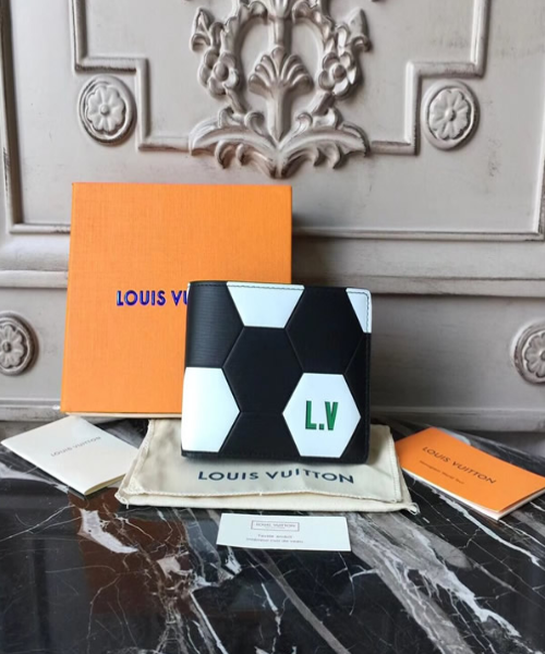 Louis Vuitton Slender Wallet Epi Leather Hexagon Black