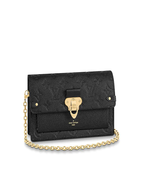 Louis Vuitton Vavin Chain Wallet Monogram Empreinte Noir