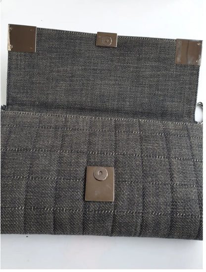 CHANEL east west chocolate bar shoulder bag