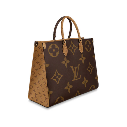 LV Onthego Monogram Canvas &amp; Monogram Reverse Canvas GM