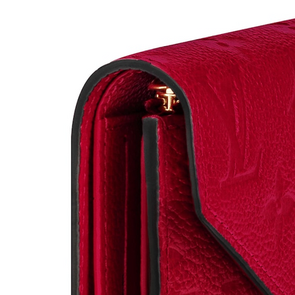 LV Zoé Wallet Monogram Empreinte Scarlet