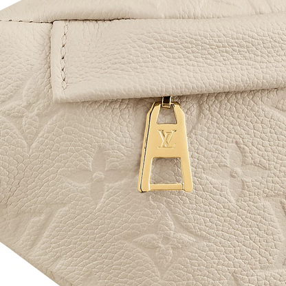 LV Monogram Empreinte Bumbag Creme Beige