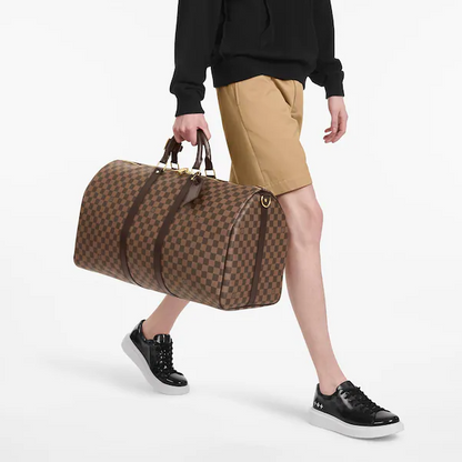 lv keepall bandouliere 55 damier ebene