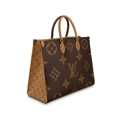 Louis Vuitton Onthego Monogram Canvas &amp; Monogram Reverse Canvas GM