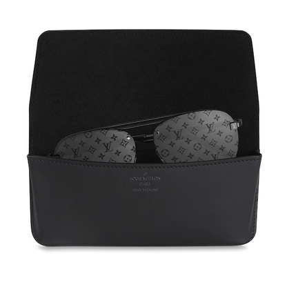 LV Glasses Case Monogram Eclipse Black