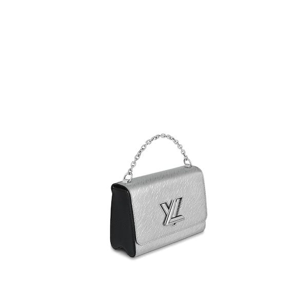 Louis Vuitton Twist MM Argento SiLouis Vuittoner