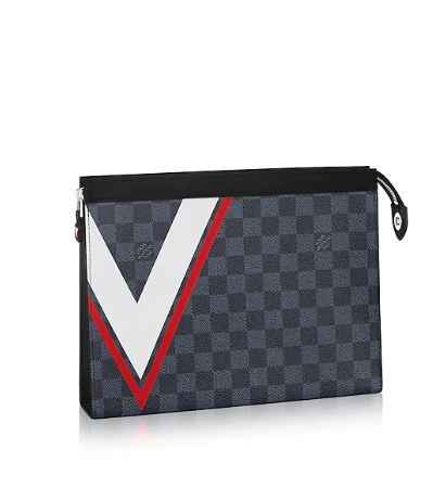 Louis Vuitton Pochette Voyage MM Damier Cobalt Canvas