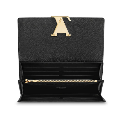 lv capucines wallet taurillon black