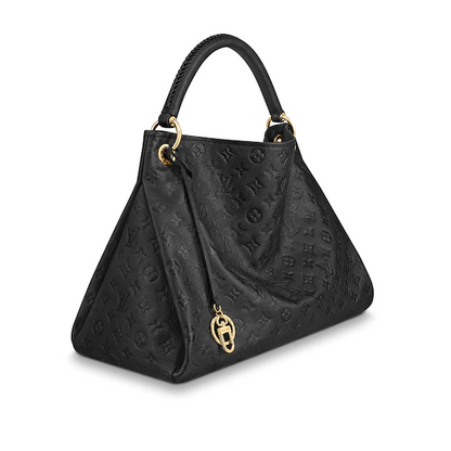 Louis Vuitton artsy mm monogram empreinte leather black