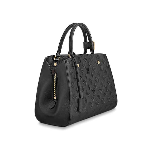 LV Montaigne MM Monogram Empreinte Leather Noir