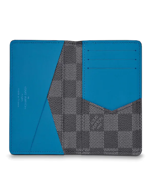 Louis Vuitton Pocket Organizer Damier Graphite Canvas Blue