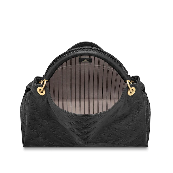 Louis Vuitton artsy mm monogram empreinte leather black