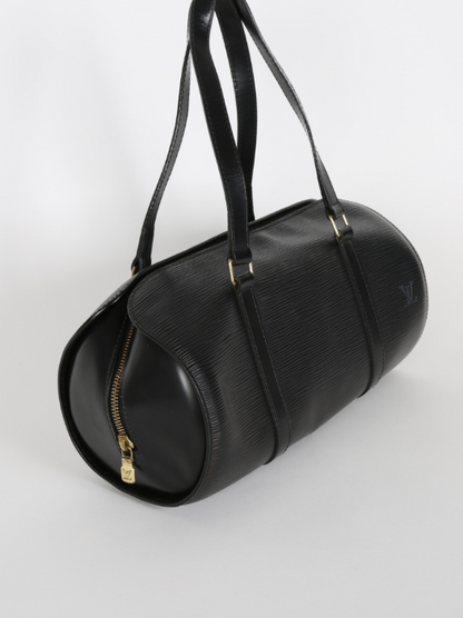 LV Soufflot Bag Black Epi Leather Noir