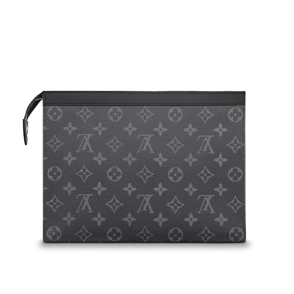 Louis Vuitton Pochette Voyage MM Monogram Eclipse Canvas Wallet