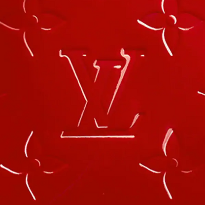 LV Cosmetic Pouch Monogram Vernis Leather Cherry