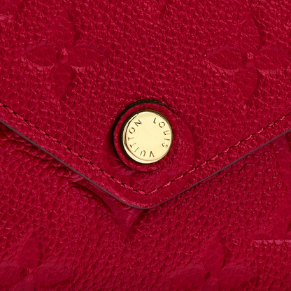 LV Zoé Wallet Monogram Empreinte Scarlet