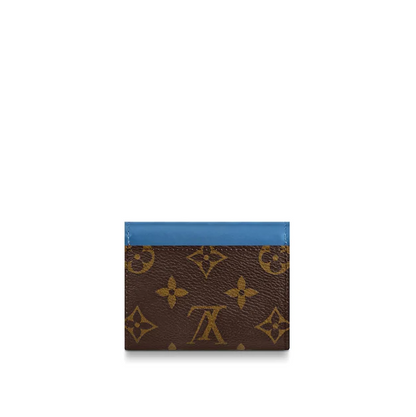 LV Zoé Wallet Monogram Bleu Jean colored leather