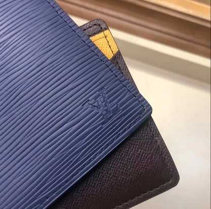 Louis Vuitton Patchwork Multiple Wallet Epi Leather Blue