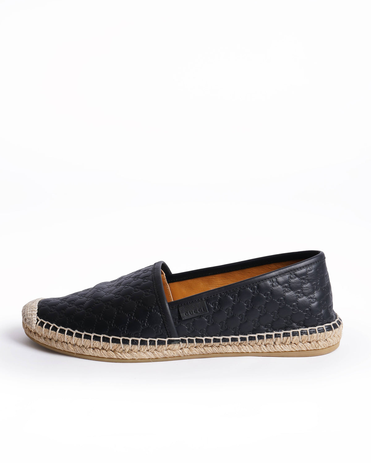 Gucci Nero micro Guccissima Leather Espadrilles Unisex