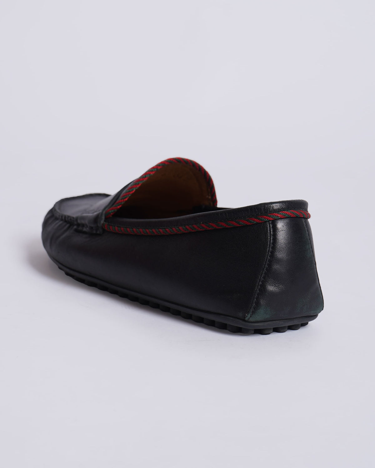 Gucci Men's Leather Bee Loafers