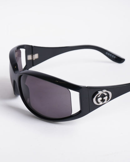 Gucci GG Women's Narrow Sunglasses In Black