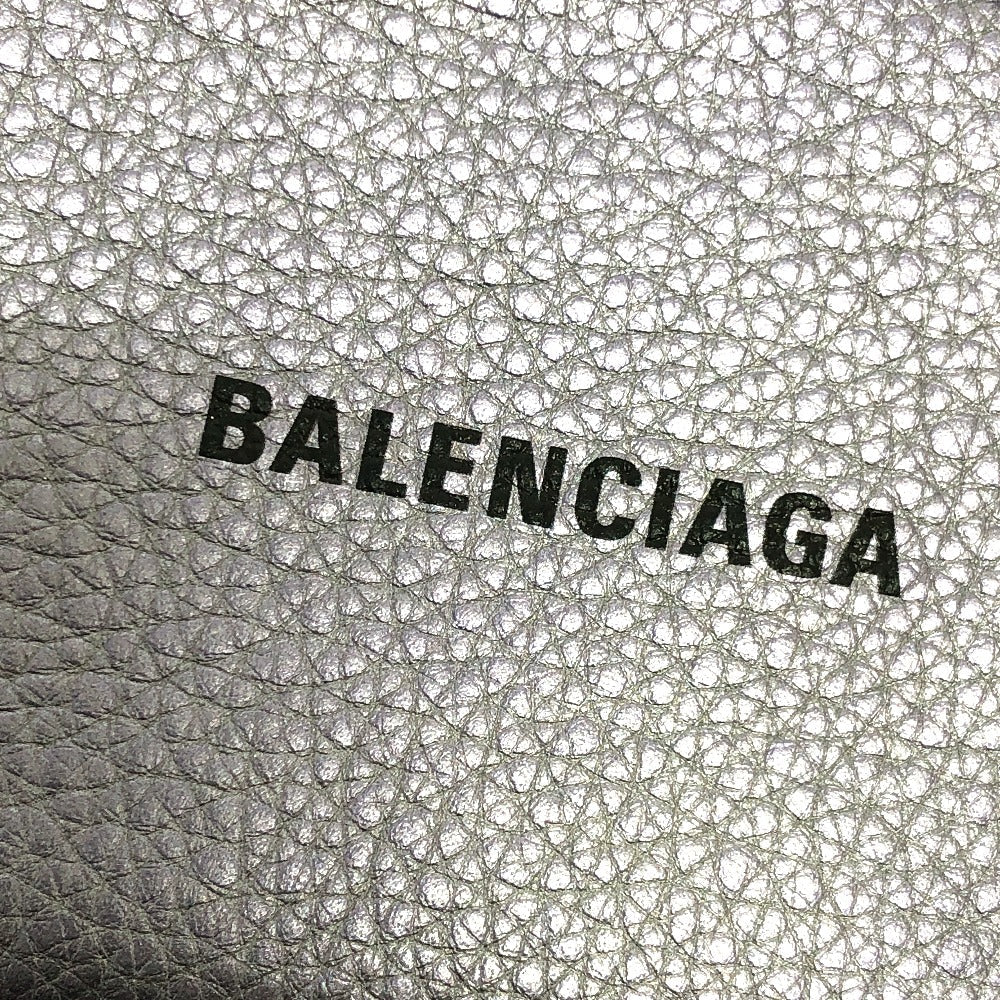 BALENCIAGA Coin case 637130 leather purple logo Card holder unisex(Unisex)