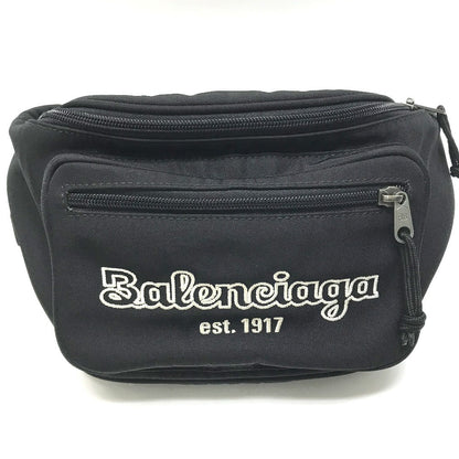 BALENCIAGA Sling bag 482389 Nylon black logo Explorer mens