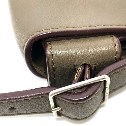 CELINE Shoulder Bag leather Brown Women Secondhand