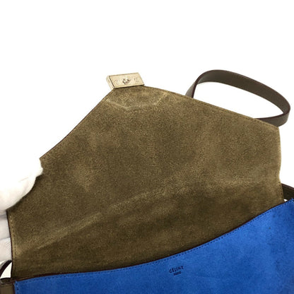 CELINE Shoulder Bag leather Brown Women Secondhand