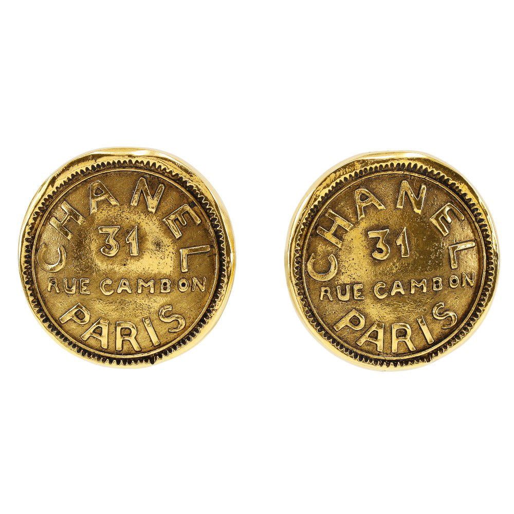 CHANEL Earring Plated Gold gold 31 RUE CAMBON Women Used