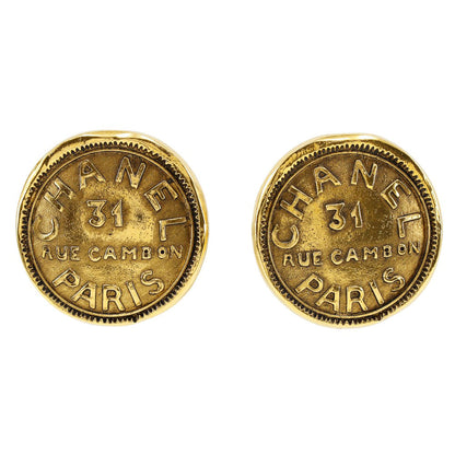 CHANEL Earring Plated Gold gold 31 RUE CAMBON Women Used