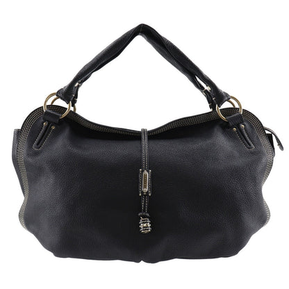 CELINE Tote Bag leather black Women Used