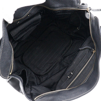 CELINE Tote Bag leather black Women Used