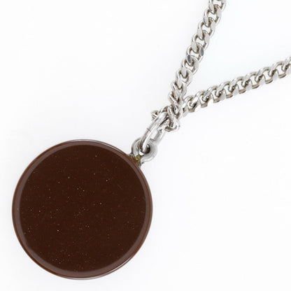 CHANEL Necklace Metal, Plastic Silver COCO Mark Women Used