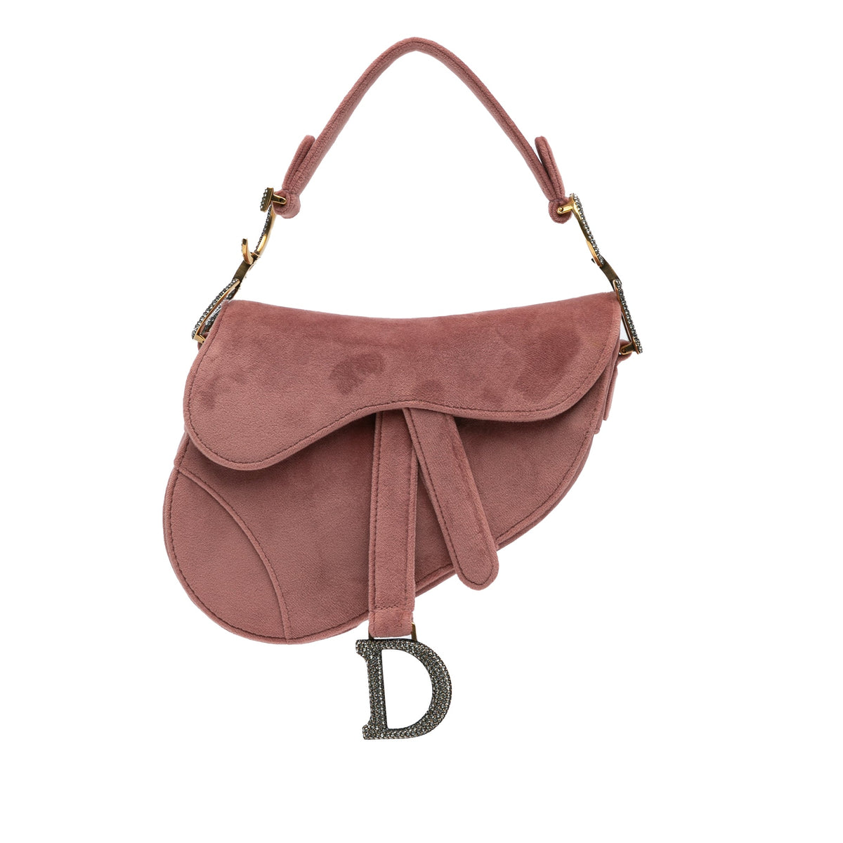 Mini Velvet Crystal Saddle