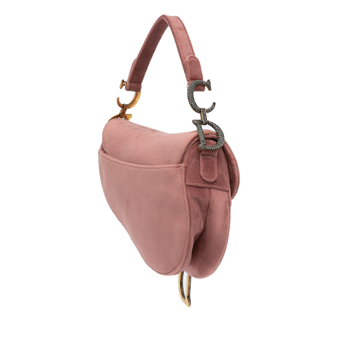 Mini Velvet Crystal Saddle