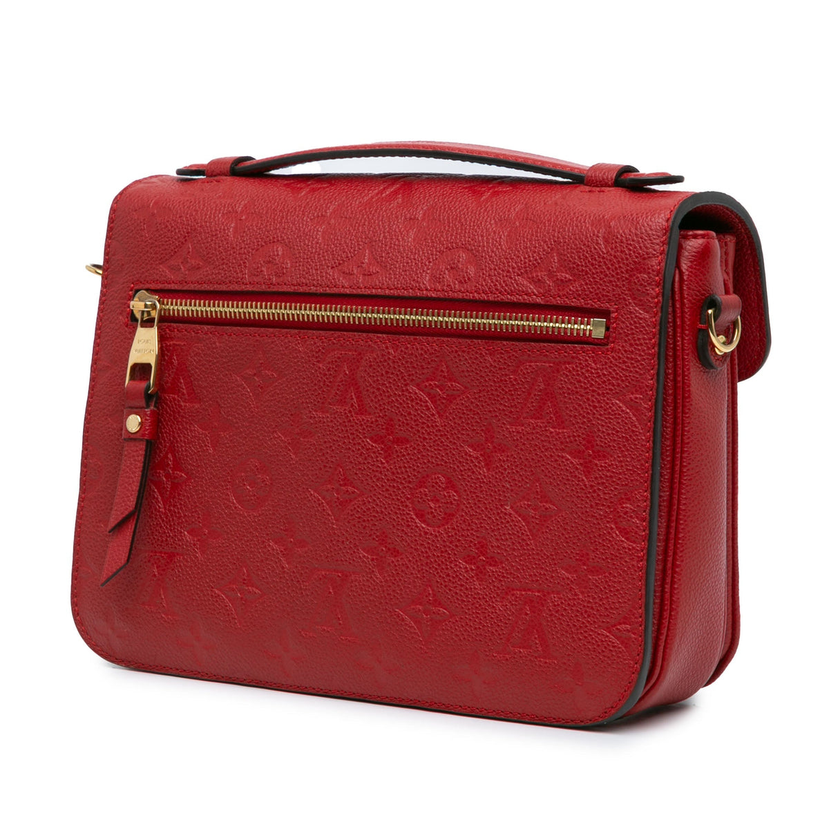 Red Louis Vuitton Monogram Empreinte Pochette Metis Satchel