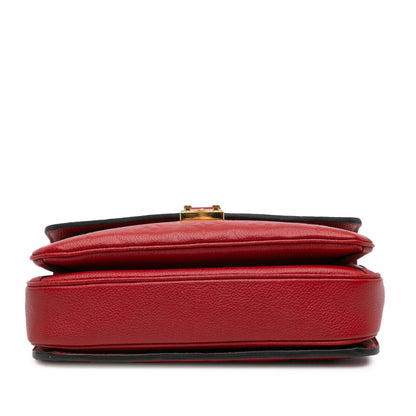 Red Louis Vuitton Monogram Empreinte Pochette Metis Satchel