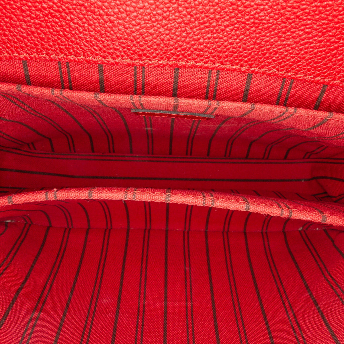 Red Louis Vuitton Monogram Empreinte Pochette Metis Satchel