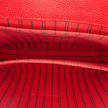 Red Louis Vuitton Monogram Empreinte Pochette Metis Satchel