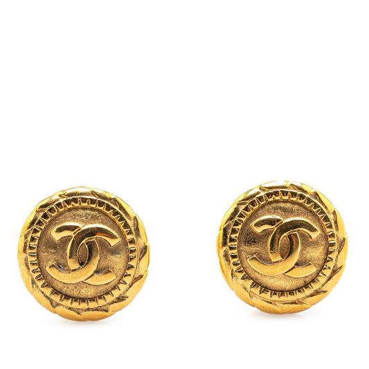 Chanel CC Logo Earrings