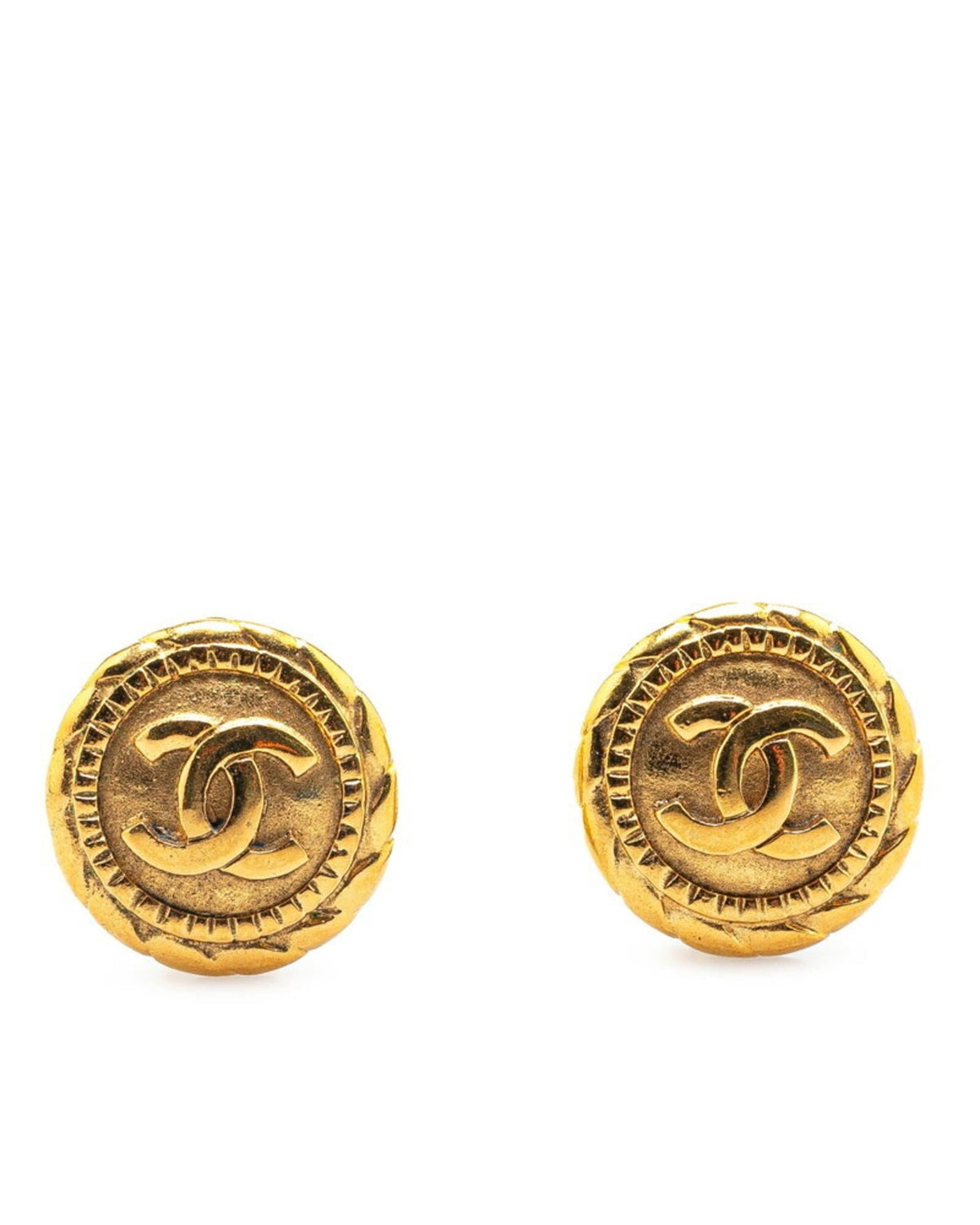 Chanel CC Logo Earrings