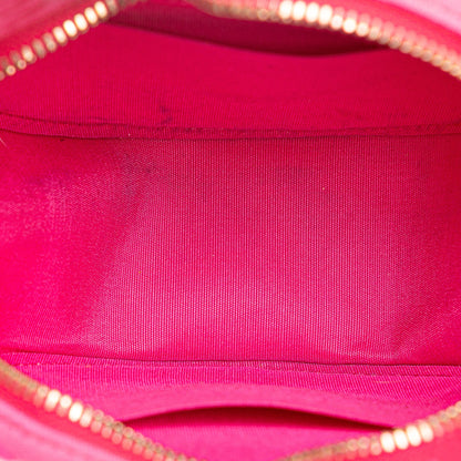 Pink Chanel Jersey 19 Round Clutch on Chain Satchel
