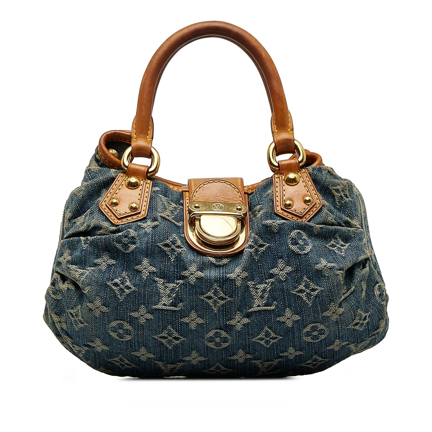 LOUIS VUITTON Monogram Denim Pleaty Handbag